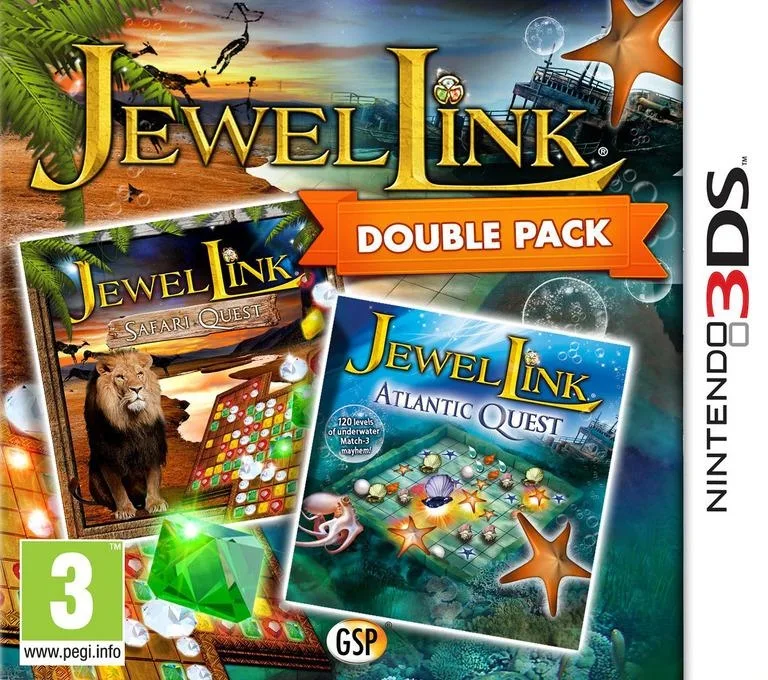Jewel Link Double Pack - Safari Quest and Atlantic Quest (3DS)