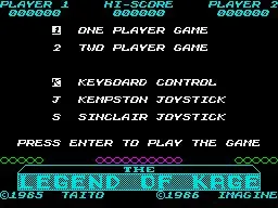 The Legend of Kage (1986) (3DS)