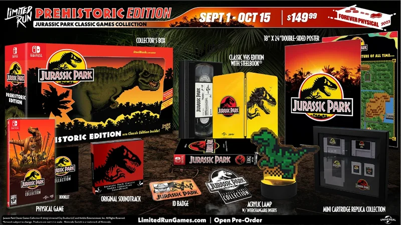 JURASSIC PARK: CLASSIC GAMES COLLECTION PREHISTORIC EDITION (NSW)