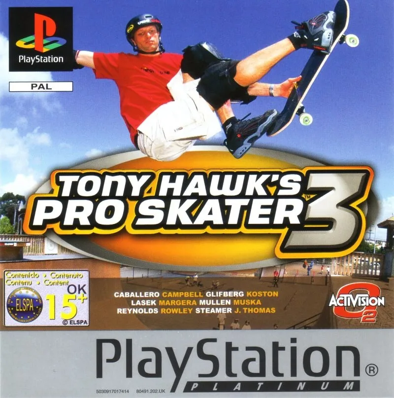 Tony Hawk's Pro Skater 3 (Platinum) (PS1)