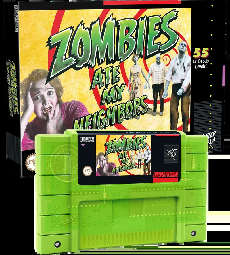 Zombies Ate My Neighbors [Limited Run Games Transparent Green] (SNES)